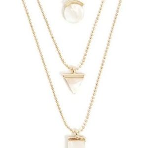 Golden & Ivory Layered Necklace